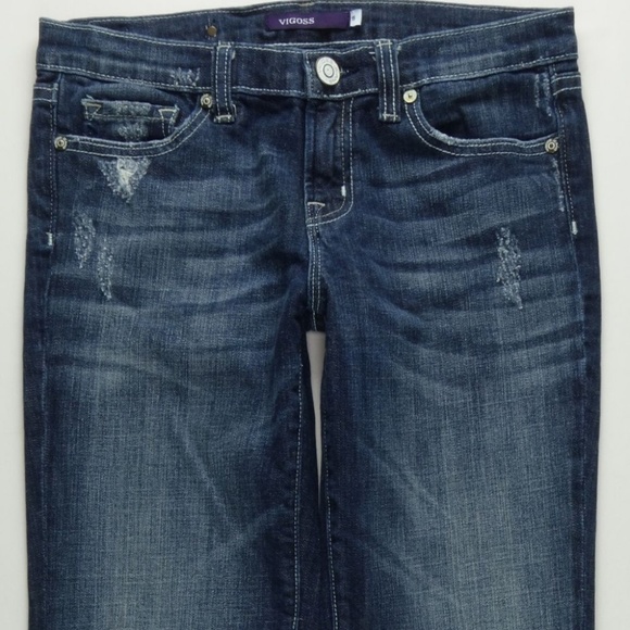 Vigoss London BootCut Jeans Juniors 5 Stretch A117 - Picture 4 of 8